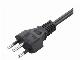  Brazil Three Pins Power Cord with Inmetro Certification