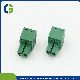 2 Poles 3.81mm Pitch Cable Terminal Blocks Pluggable Connectors with Green Color