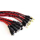  DC Power Cable Monitor Camera Power Wire Red and Black Plug