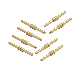  OEM/ODM CNC Turning Parts Gold Plating Brass Banana Plug Contact Pins