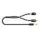  Copper Wire RCA Cable 2RCA Plug to 3.5mm Plug Male (FYC18)