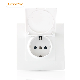  EU Electrical Plug Outlet 220V Waterproof IP44 Schuko Socket Power Socket with Cover