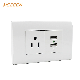  Cheapest Factory Price Single 3 Pin Electrical Socket with 2 USB Charging