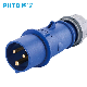 IP44 16A 3pin/4pin/5pin Blue Industrial Plugs