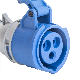 High Quality Factory Production 32A Single Phase Industrial Plug European Standard Plug