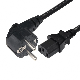 EU Power Cord 1.5m 1.8m 6FT Euro Plug Schuko to IEC C13 Power Supply Cable for PC Computer Monitor Epson HP Printer TV