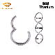 Fashion Jewelry G23 Titanium Piercing Jewelry Nose Ring Cross-Border Seamless Earrings Multi-Color Hinged Segment Rings Tp1912