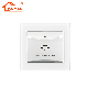 Bottom Price One Gang Switch Socket with 4mm Toughened Glass Panel