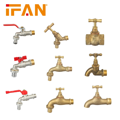 Ifan Wholesale Long Handle Water Tap 1/2"-1" Brass Garden Bibcock with Great Price