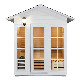  OEM Wooden Traditional Steam Outdoor Sauna with Waterproof Cover