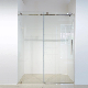  Frameless Shower Door with 304 Stainless Steel Europan American Series Design Chrome
