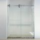 Adjustable Frameless Sliding 1 Fixed 1 Moving Panels Shower Door