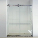 Adjustable Frameless Sliding 1 Fixed 1 Moving Panels Shower Door