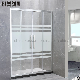 Niche Wall to Wall Straight Tempered Glass Sliding Shower Door manufacturer