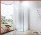  Moden Luxury Design Frameless Round Bathroom Simple Shower Room with Sliding Glass Door Opening (CK-8016)