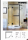 Brass Black Frame Brass Pivot Door Four Fixed Two Open Rectangle Shape Shower Enclosure 951d31