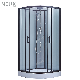 Wholesale Bathroom Sector Corner Glass Sliding Door Shower Cabin with Tray manufacturer