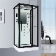 Square 8mm Sliding Tempered Glass Low Tray Bathroom Shower Door