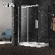 Black Hardware Cheap Showerroom Glass Door Shower Room Sliding Showerdoor