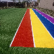Rainbow Grass Artificial Lawn for Kindergarten and School manufacturer