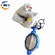 Industrial Pn10 DN100 Electric Motorized Ductile Iron Butterfly Valve Viton Seat Soft Sealed