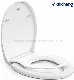  Toilet Seat Soft Close, Toilet Seat with Removable Child Seat, Quick Release for Easy Clean, Top Fixing, Heavy Duty UF Material Anti-Bacterial Toilet Seat White
