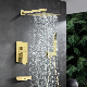 Embedded Concealed Hot Melt Shower Wall Bathroom Faucet Luxury Stainless Steel Tap Bathroom Taps Brass Set Shower Kit