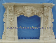 Home Decorative Natural Stone Mantel Marble Surround Carving Fireplace for Indoor Decoration (QY-LS256)