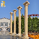 Factory Price Round Roman Columns Solid Marble Pillars for Homes