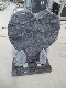 Heart Shape Bahama Blue Granite Headstone Tombstone Monument