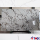 White Calacatta Viola Violet Artificial Marble Nano Crystal Glass Stone Slabs for Home Decoration