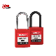 38mm Steel or Nylon Shackle Industrial Loto Safety Padlock with Master Key