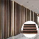  Waterproof 3D Fluted WPC Louver Wallboard PVC Wall Decoration Covering Acoustic Panel for Home