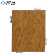  Exterior Decorative Powder Coating PVDF Aluminum PVDF Panel Wooden Solid Grain Veneer Wall Cladding