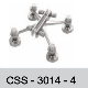  Glass Stainless Steel Spider Css-3020