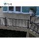 OEM/ODM Privacy Horizontal Frameless Glass Balustrade Custom Staircase Modern Metal/Aluminum/Iron Balcony Railing/Wood Design Balustrade Fence for Pool/Balcony