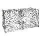  Amazon Depothome Gabion Mesh 8X10cm Wire 2.7mm or 3mm Galvanized Gabion Box for Retaining Wall