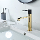  Momali Popular Selling Brushed Gold Brass Basin Faucet for Bathroom Shower Room