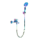 Wall Mount Shower Mixer Taps Tub Filler Bathtub Faucet with Handheld Sprayer