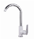  Brass Body Zinc Handle with White& Chrome Plated Kitchen Faucet Odn-69819W