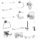 Stainless Steel Sanitary Ware Soap Holder Bathroom Fittings Accessory