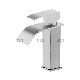  Sly China Supplier Stainless Steel Square Bathroom Faucet for Washroom Basin and Sink Water Mixer