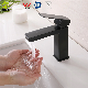  Square Taps Stainless PVD Single Handle Two Functions Mixer Bathroom Basin Faucet