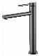 Bathrooms PVD Brushed Gun Metal Tall Basin Faucet, Deck Mounted Basin Tap