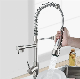 304 Stainless Steel Sink Brass Water Tap Single Lever Pull out Kitchen Faucet