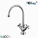  Casting Pure Water Filter Satin Finish Double Handles Kitchen Faucet Mixer Tap