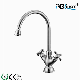 Casting Pure Water Filter Satin Finish Double Handles Kitchen Faucet Mixer Tap