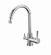 Chrome Single Lever Kitchen Mixer with Drinking Function Sink Taps