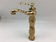  High Golden Color Zinc Sanitary Basin Water Faucet for Middle East Market