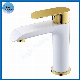 Popular Brass Basin Tap with White Color Bathroom Mixer